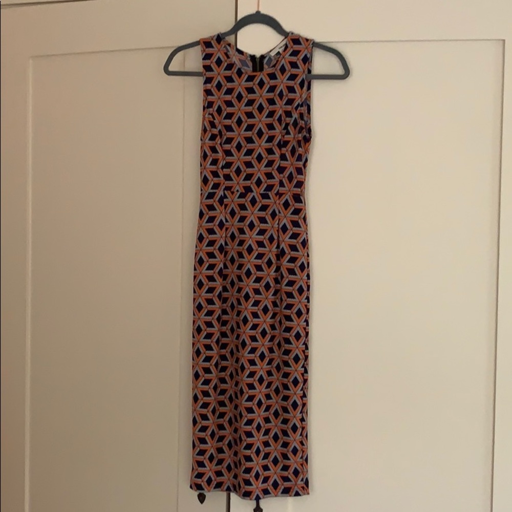 Geometric body-con dress